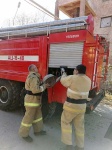 В городе Вольск-18 на объектах теплового хозяйства ЖКС №12 проводятся противопожарные тренировки