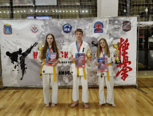 Вольчане - призеры масштабных соревнований по киокусинкай, которые прошли в Тамбове